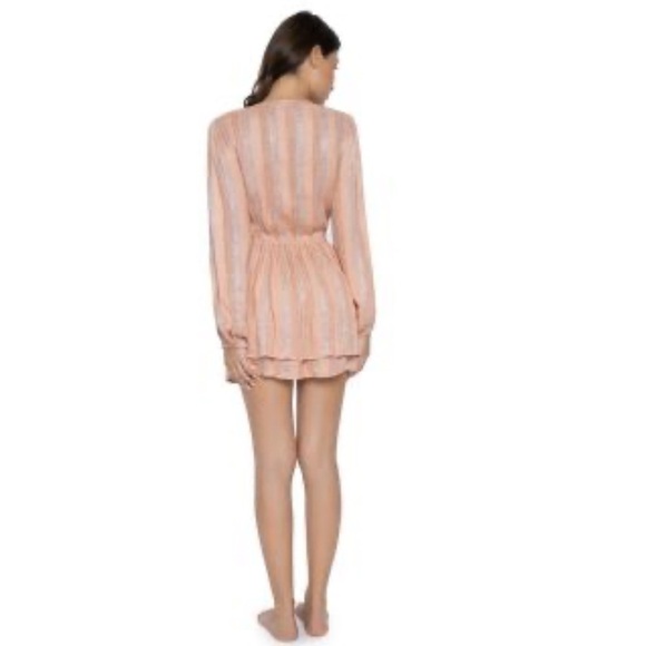 🌿SALE🌿PILQ Pink Sands Paige Tie Swim Coverup Dress size M/L - Picture 4 of 10